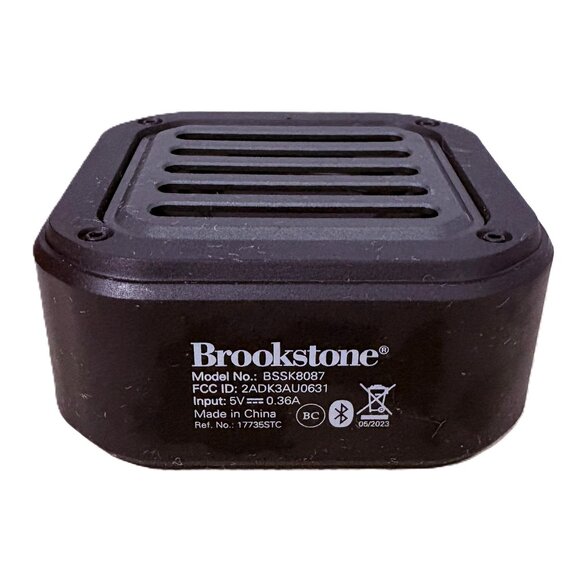 Brookstone Solar Portable IPX5 Splash-proof Bluetooth Speaker - Picture 1 of 5